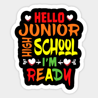 HELLO JUNIOR HIGH SCHOOL Sticker